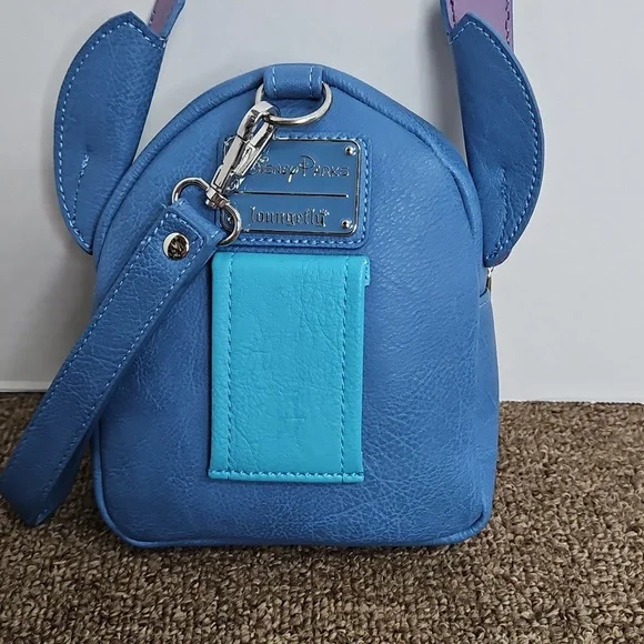Disney Parks Loungefly Stitch Wristlet Bag Belt Loop - Picture 3 of 8